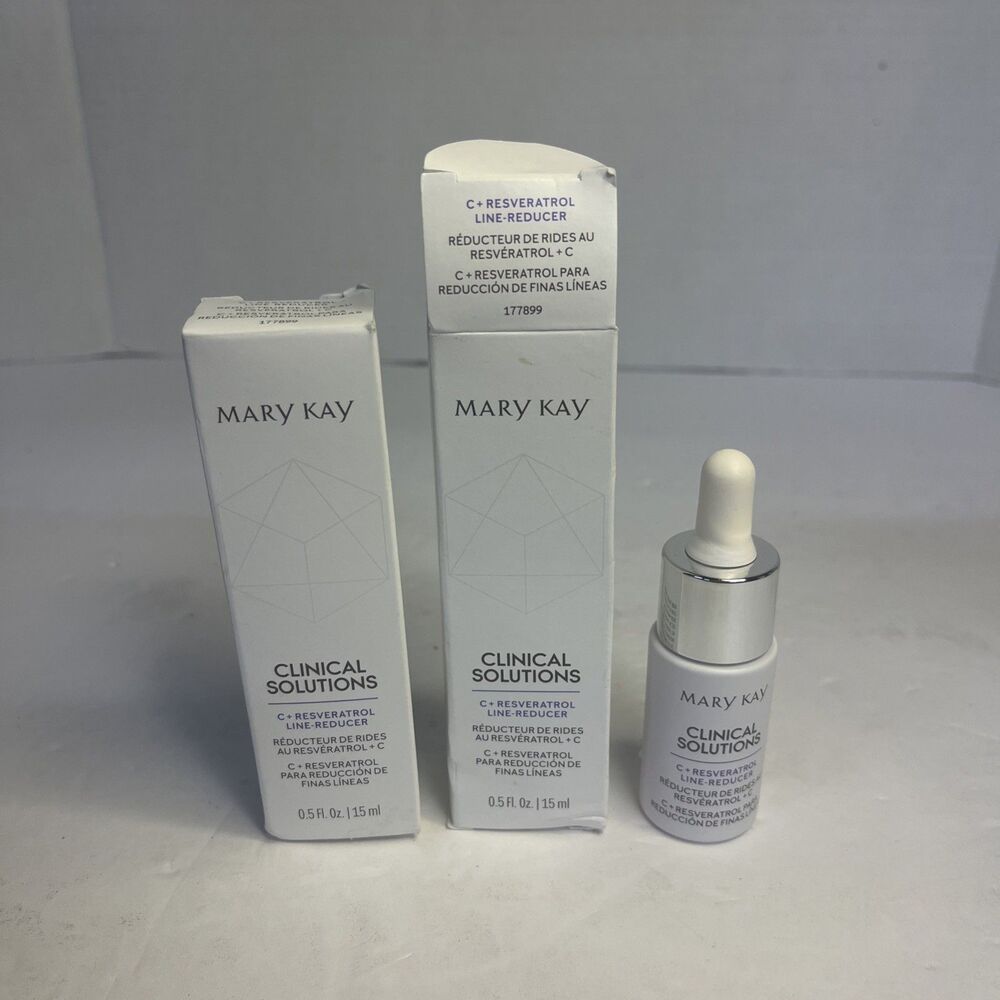 Mary Kay Clinical Solutions C + Resveratrol Line-Reducer Set Of 2 New In Box